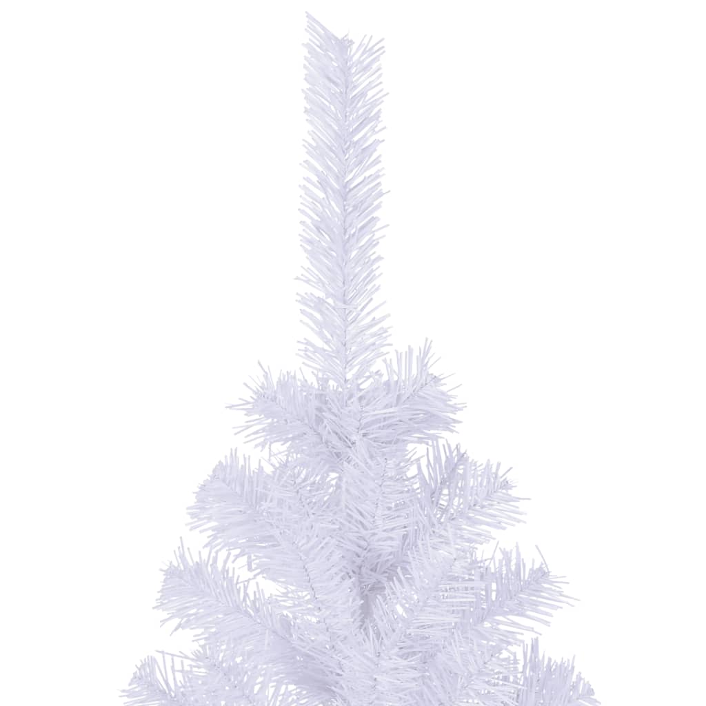 vidaXL Árbol de Navidad artificial L 240 cm blanco