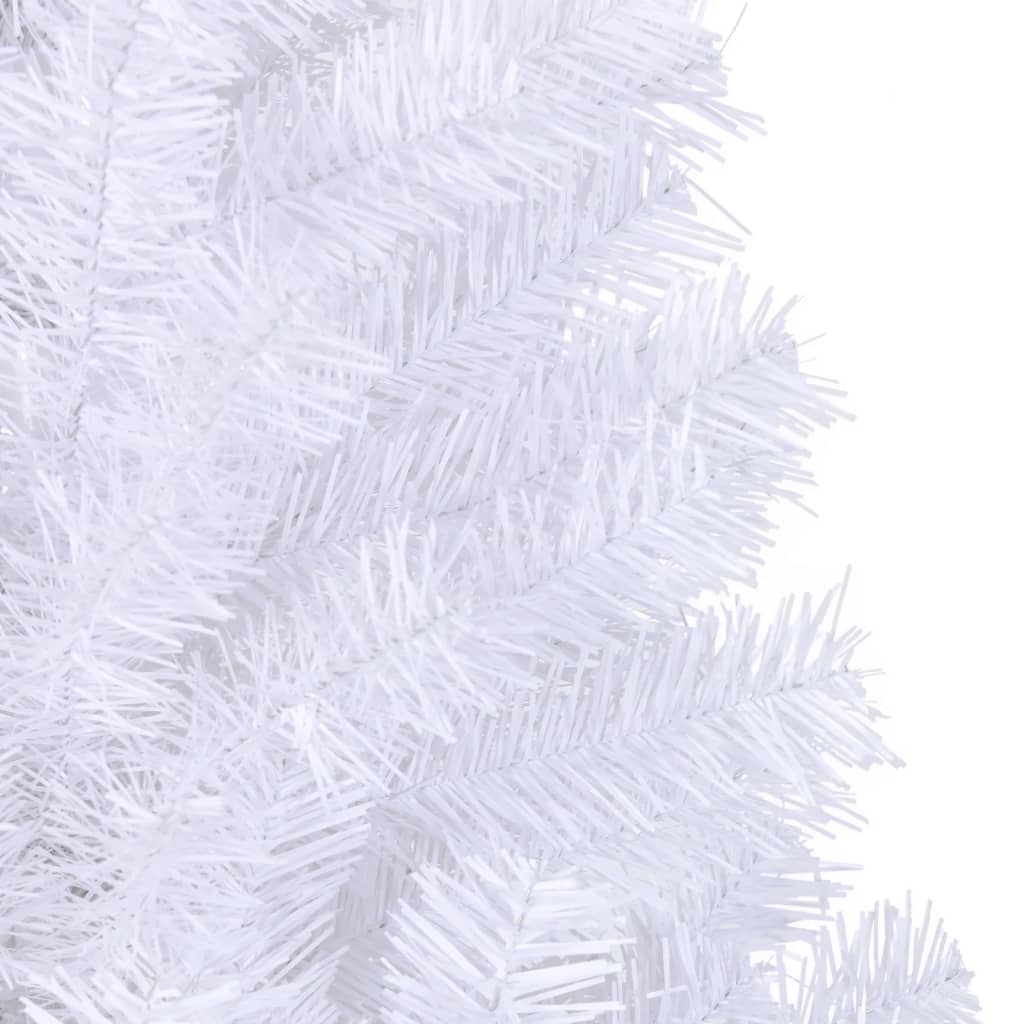 vidaXL Árbol de Navidad artificial L 240 cm blanco