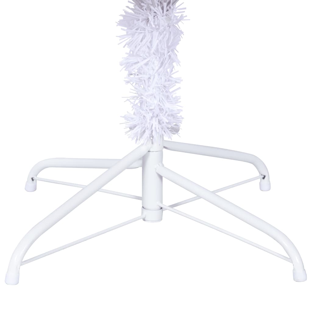 vidaXL Árbol de Navidad artificial L 240 cm blanco