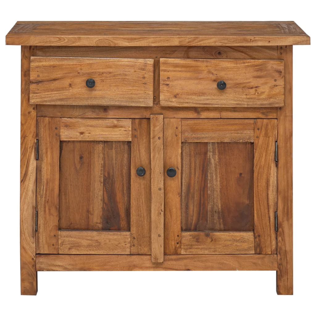 vidaXL Aparador de madera maciza de caoba 75x30x65 cm