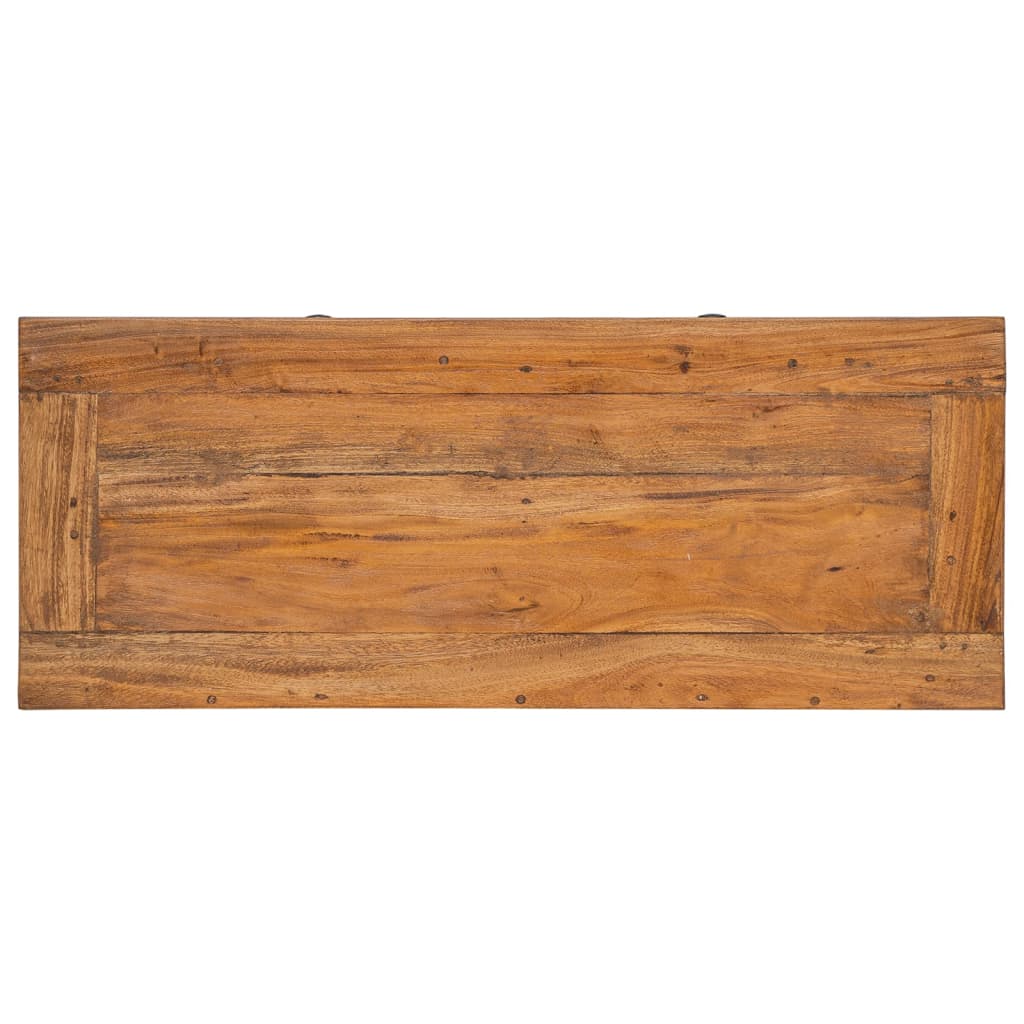 vidaXL Aparador de madera maciza de caoba 75x30x65 cm