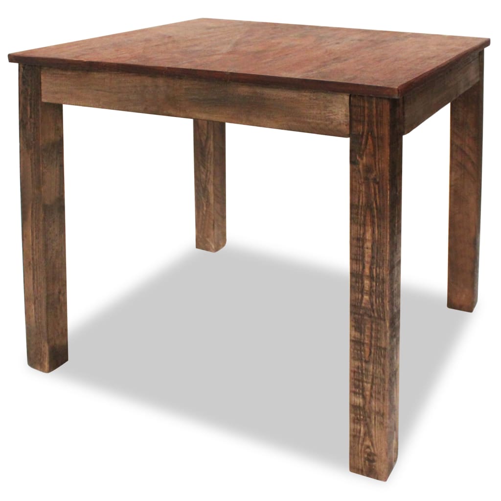 vidaXL Mesa de comedor de madera reciclada mixta 82x80x76 cm