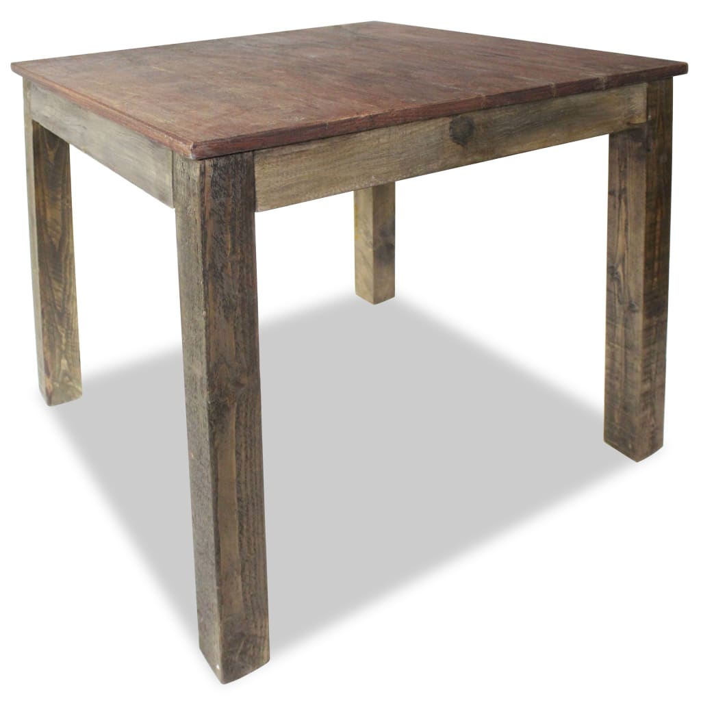 vidaXL Mesa de comedor de madera reciclada mixta 82x80x76 cm