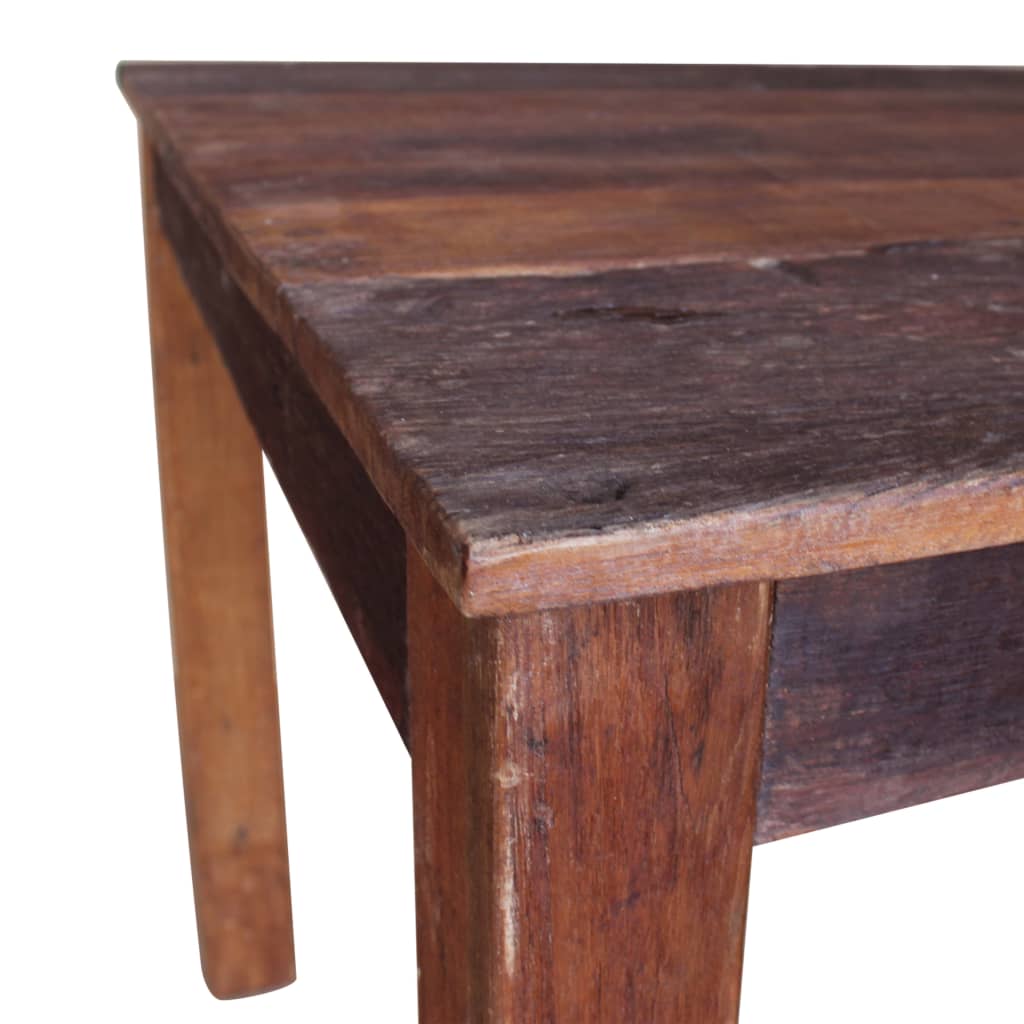 vidaXL Mesa de comedor de madera reciclada mixta 82x80x76 cm