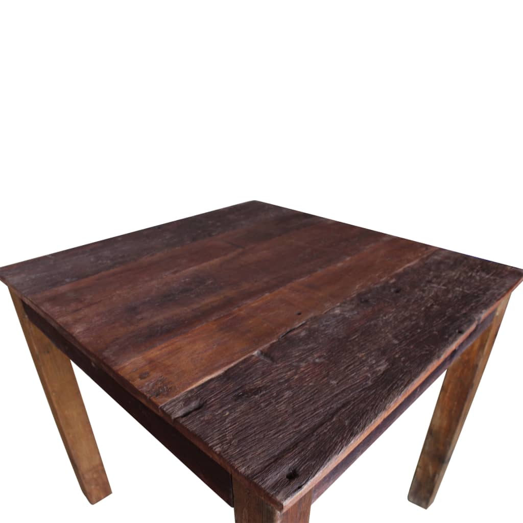 vidaXL Mesa de comedor de madera reciclada mixta 82x80x76 cm