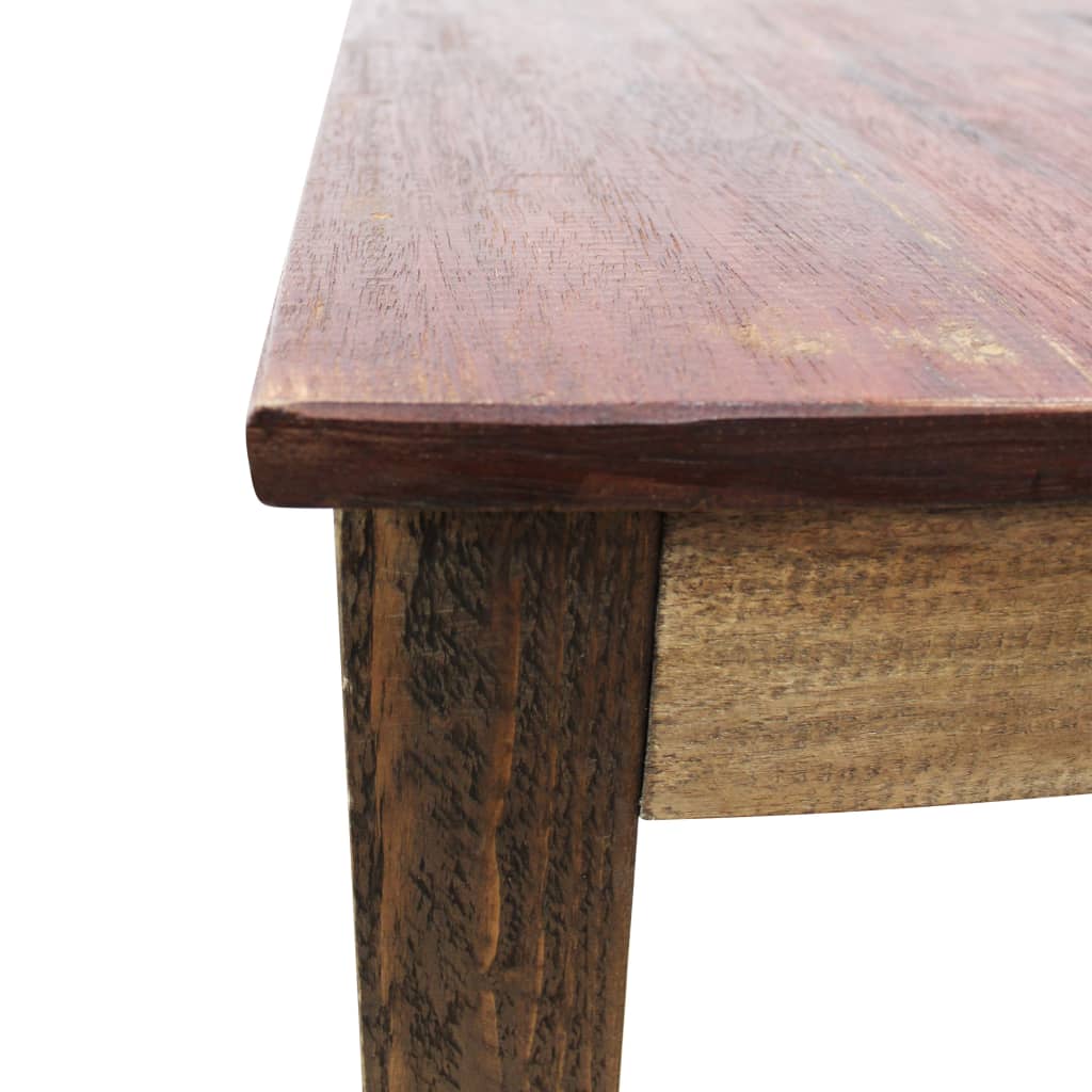 vidaXL Mesa de comedor de madera reciclada mixta 82x80x76 cm