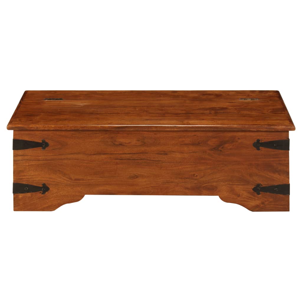 vidaXL Mesa de centro madera maciza acacia acabado miel 110x55x35 cm