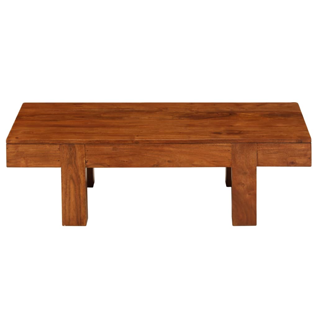 vidaXL Mesa de centro madera maciza acacia acabado miel 100x50x30 cm