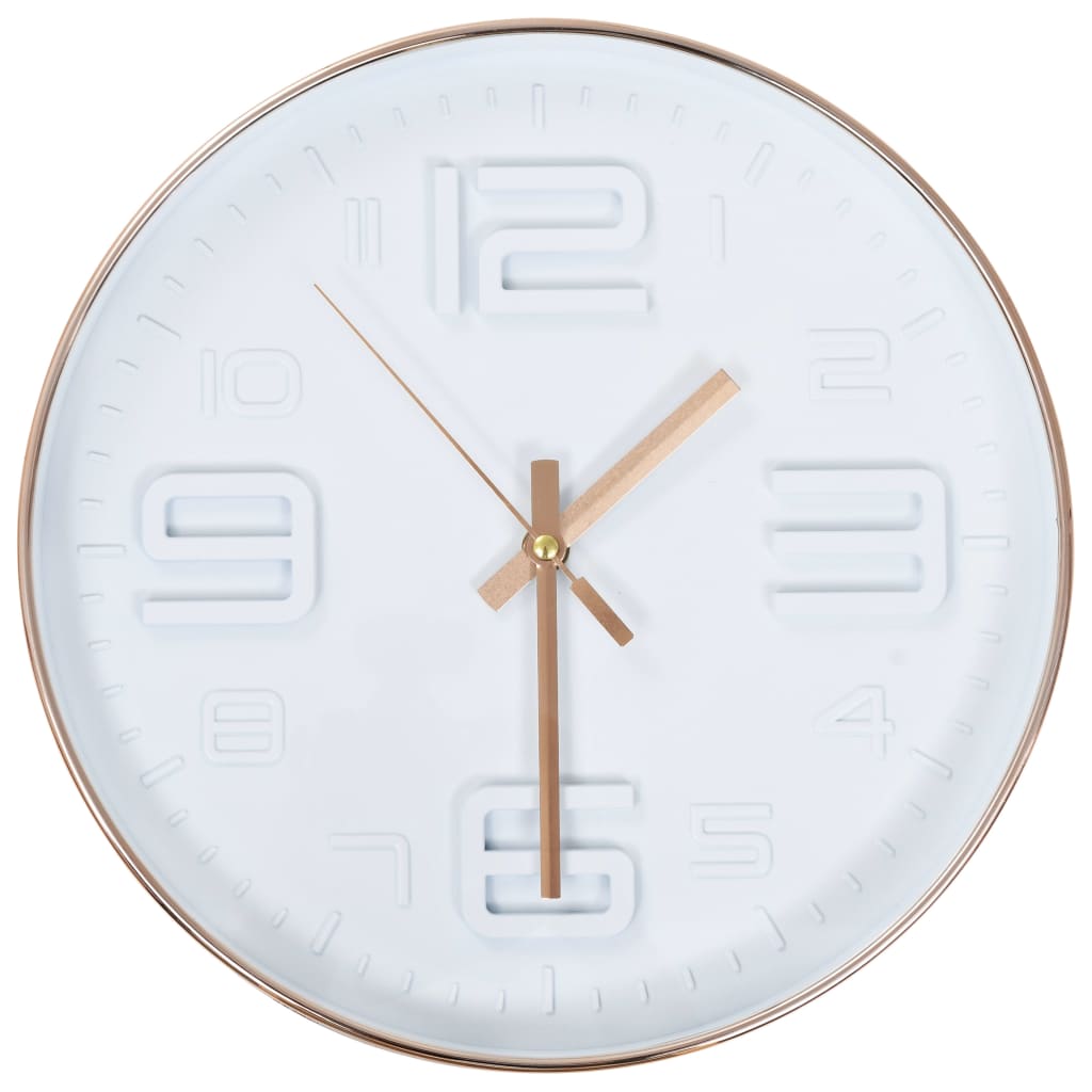 vidaXL Reloj de pared apariencia de cobre 30 cm