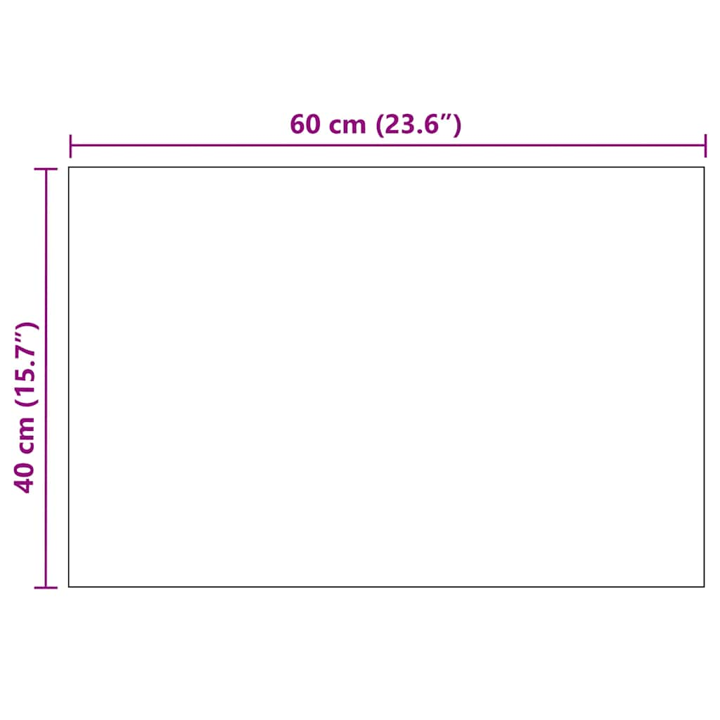 vidaXL Espejo de pared rectangular vidrio 60x40 cm