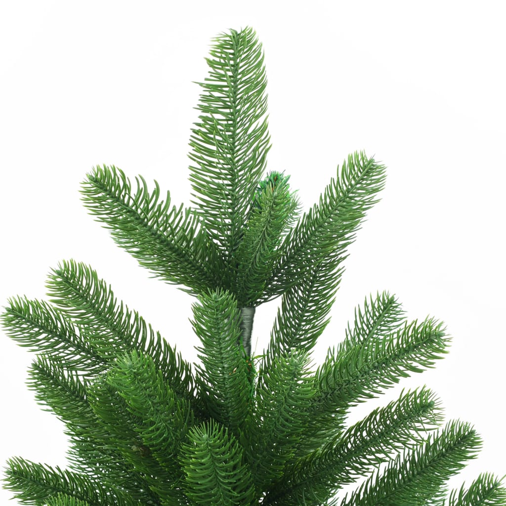 vidaXL Árbol de Navidad artificial hojas realistas verde 150 cm