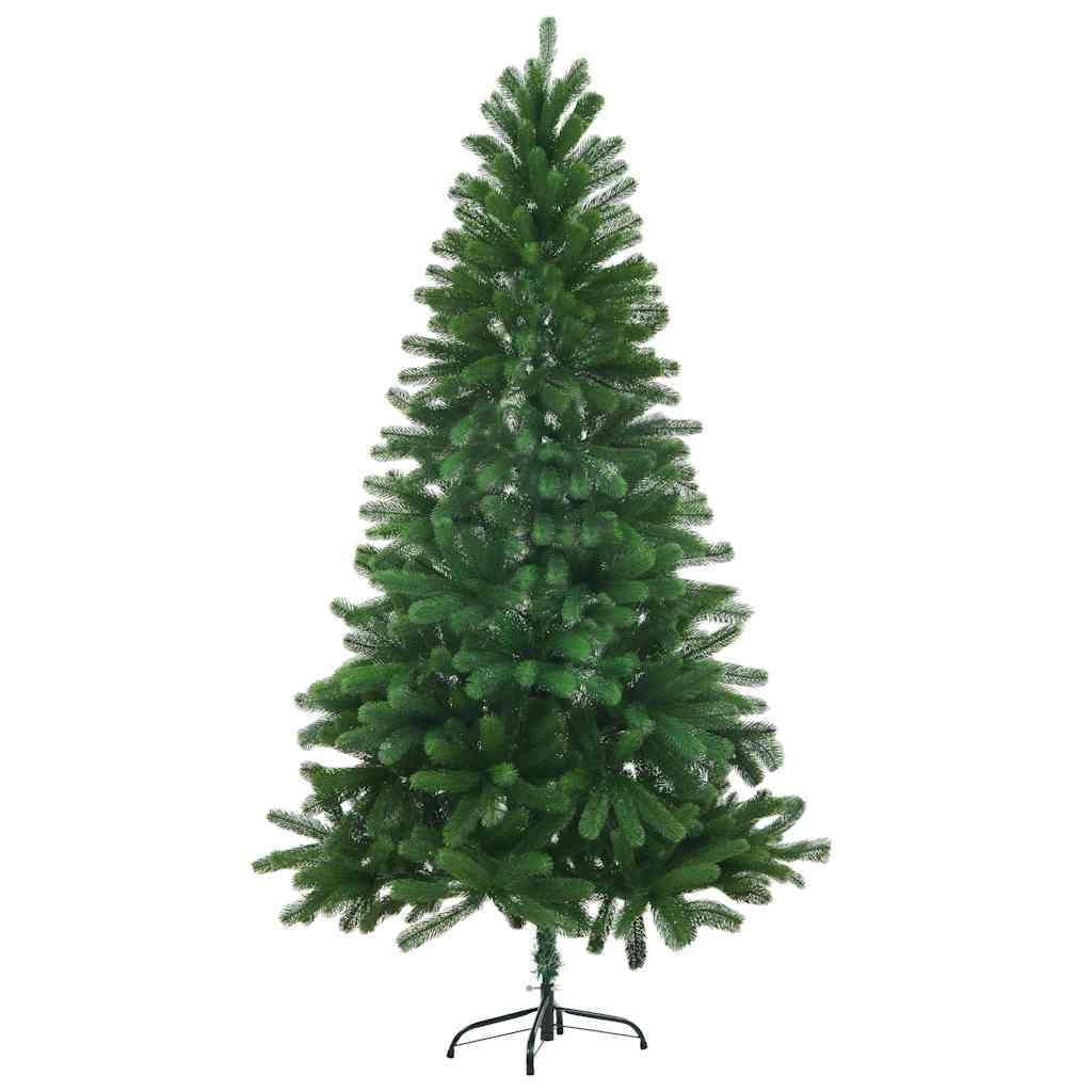 vidaXL Árbol de Navidad artificial hojas realistas verde 150 cm