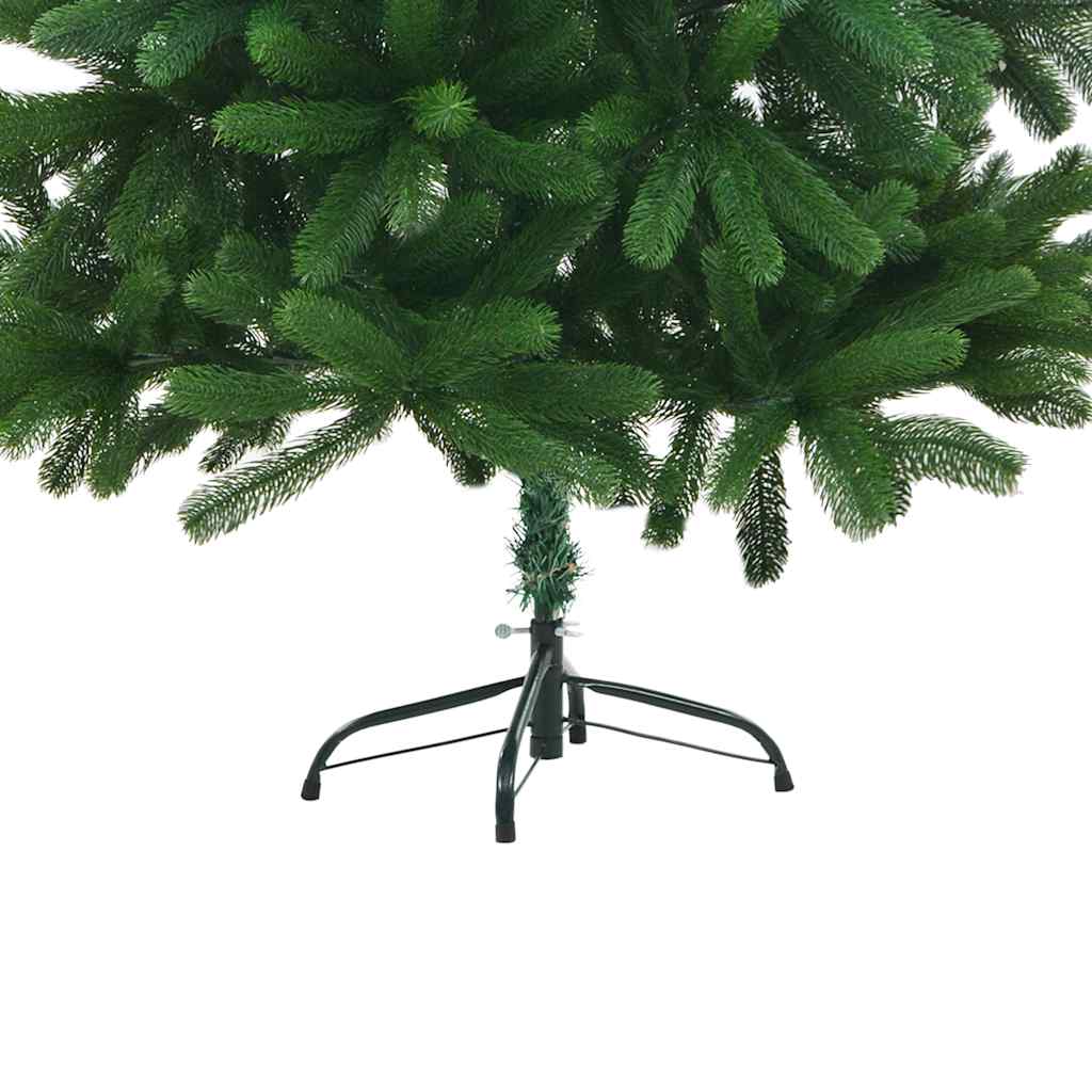 vidaXL Árbol de Navidad artificial hojas realistas verde 180 cm