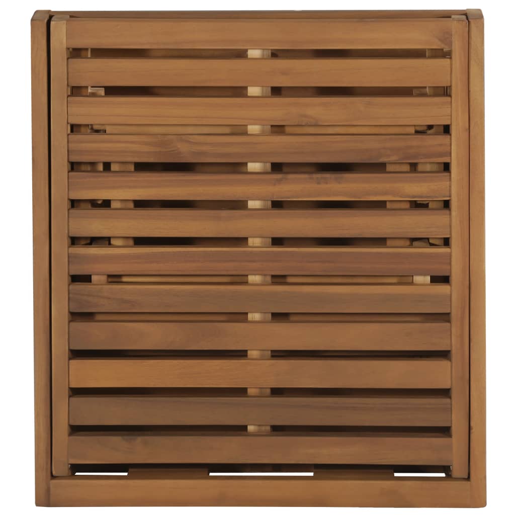 vidaXL Tumbona plegable de madera maciza de acacia