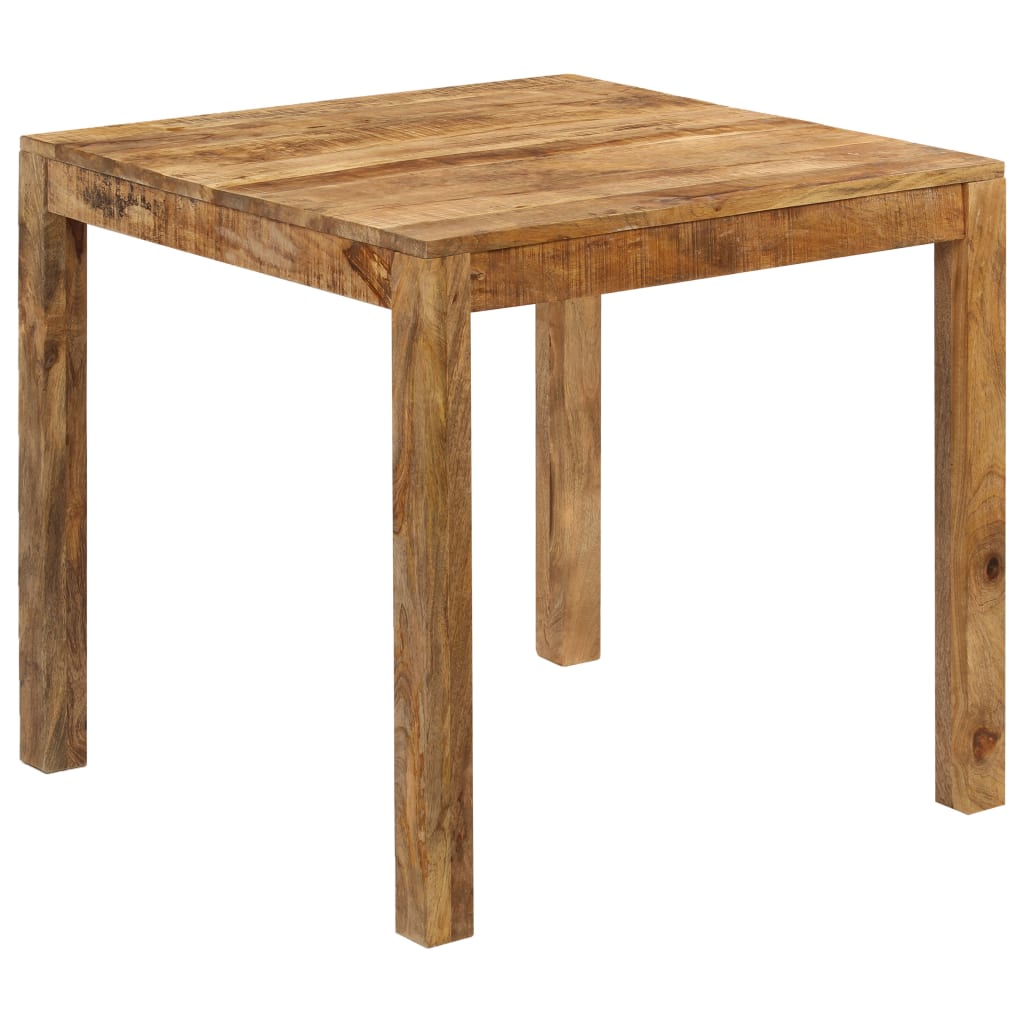 vidaXL Mesa de comedor de madera maciza de mango 82x80x76 cm