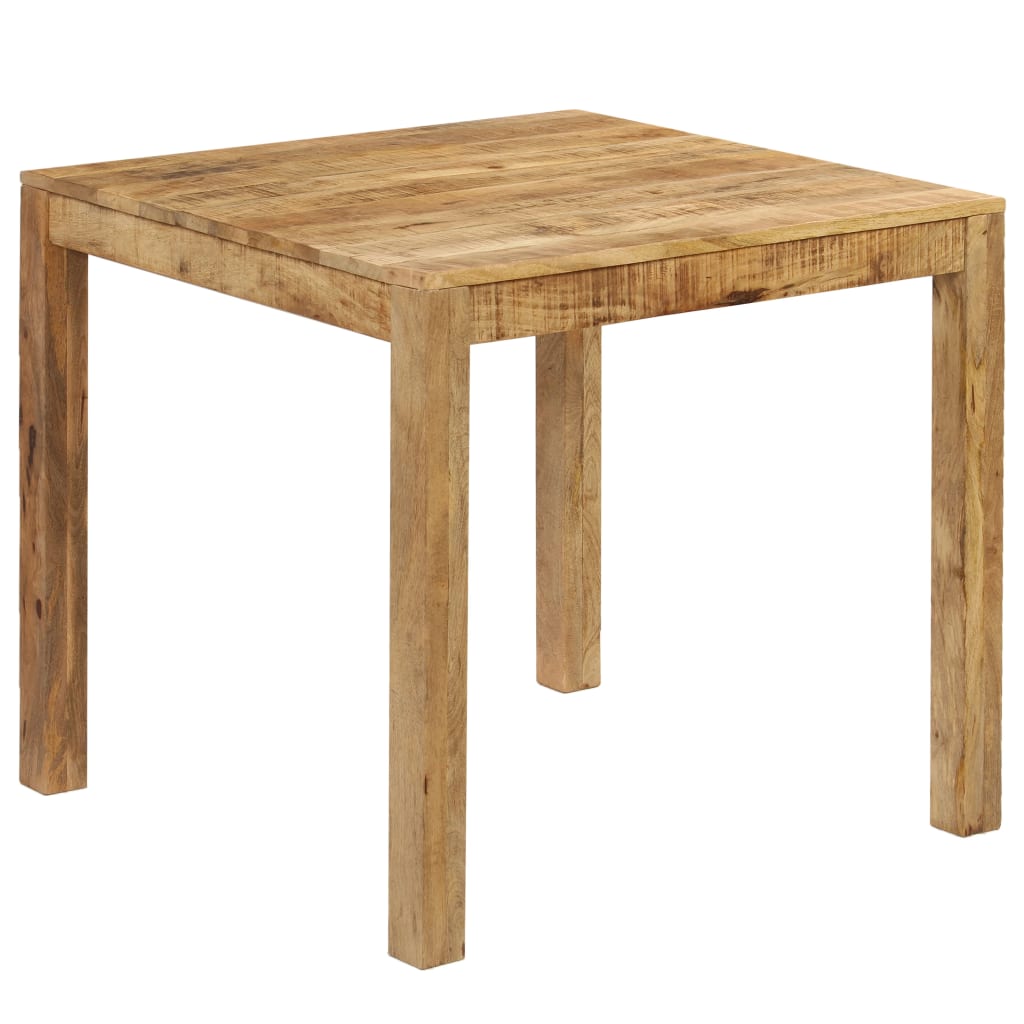 vidaXL Mesa de comedor de madera maciza de mango 82x80x76 cm