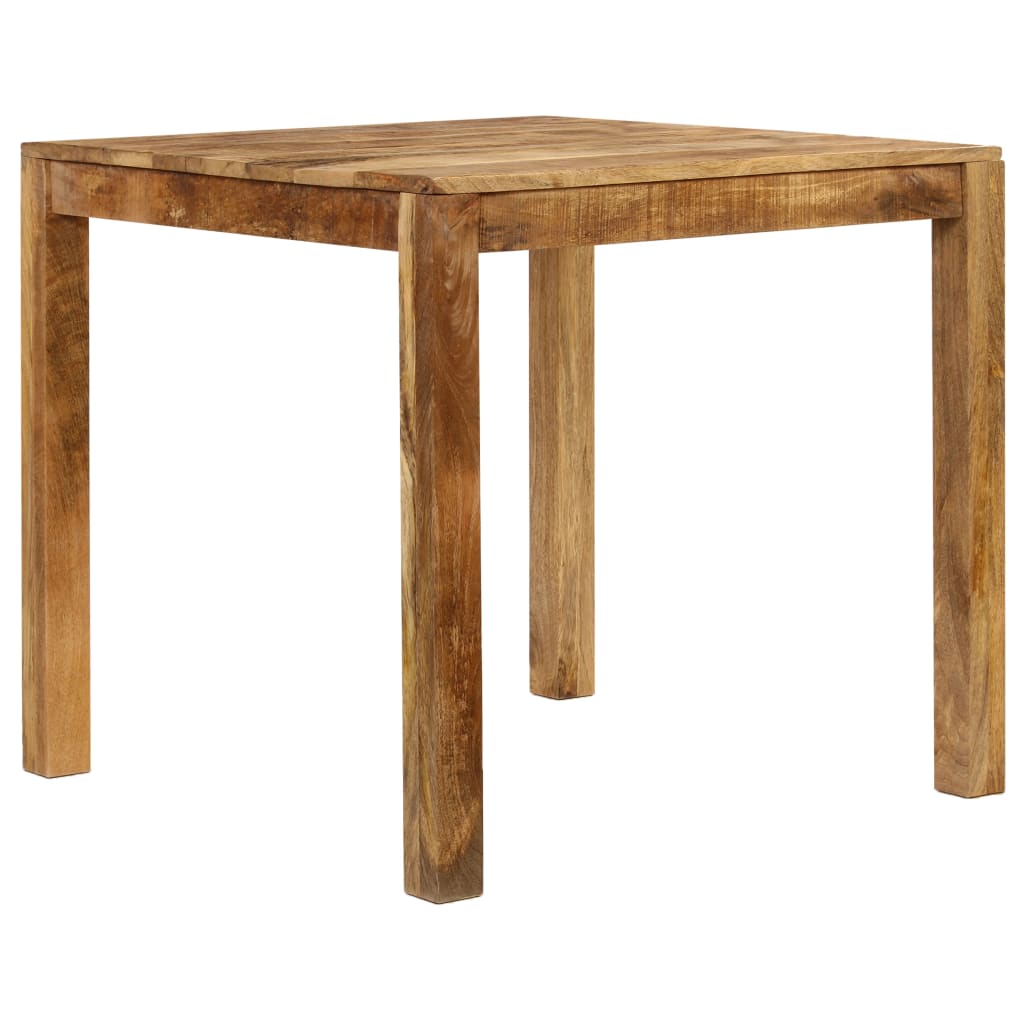 vidaXL Mesa de comedor de madera maciza de mango 82x80x76 cm