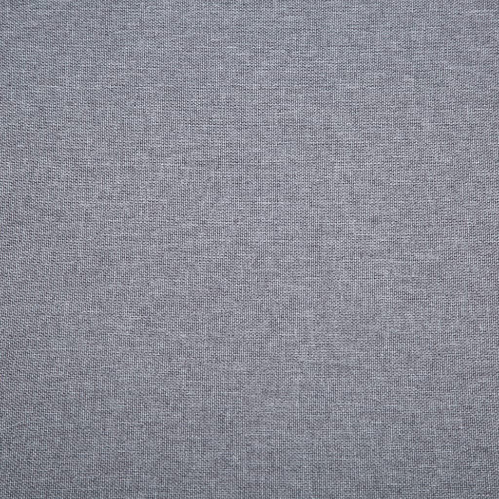 vidaXL Sofá de 3 plazas tapizado de tela gris claro 172x70x82 cm