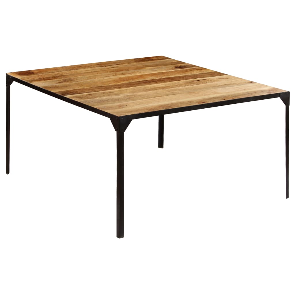 vidaXL Mesa de comedor de madera maciza de mango 140x140x76 cm