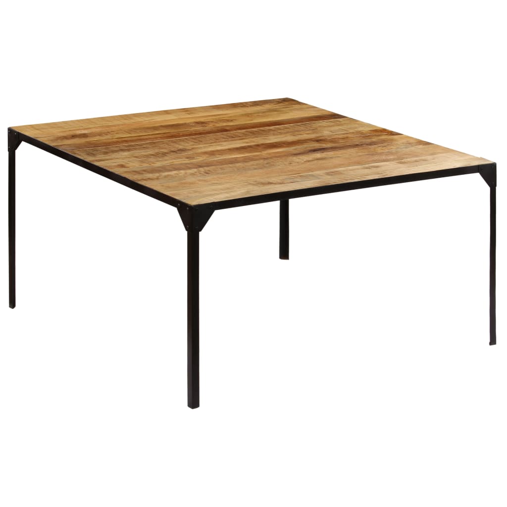 vidaXL Mesa de comedor de madera maciza de mango 140x140x76 cm