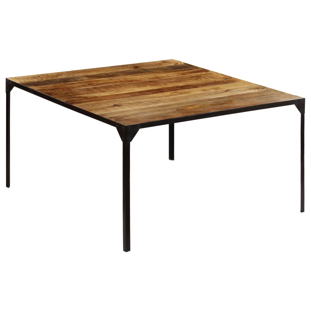 vidaXL Mesa de comedor de madera maciza de mango 140x140x76 cm