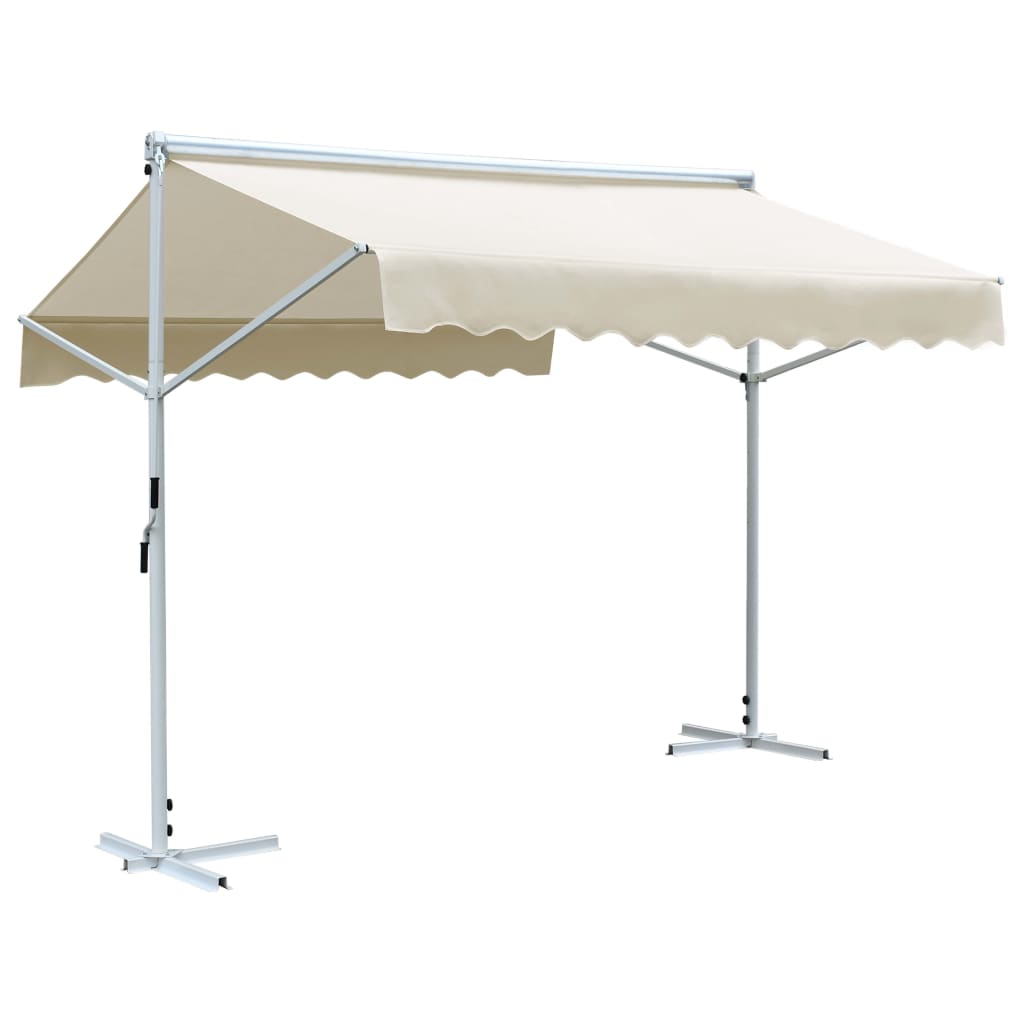 vidaXL Toldo independiente 3x3 m color crema