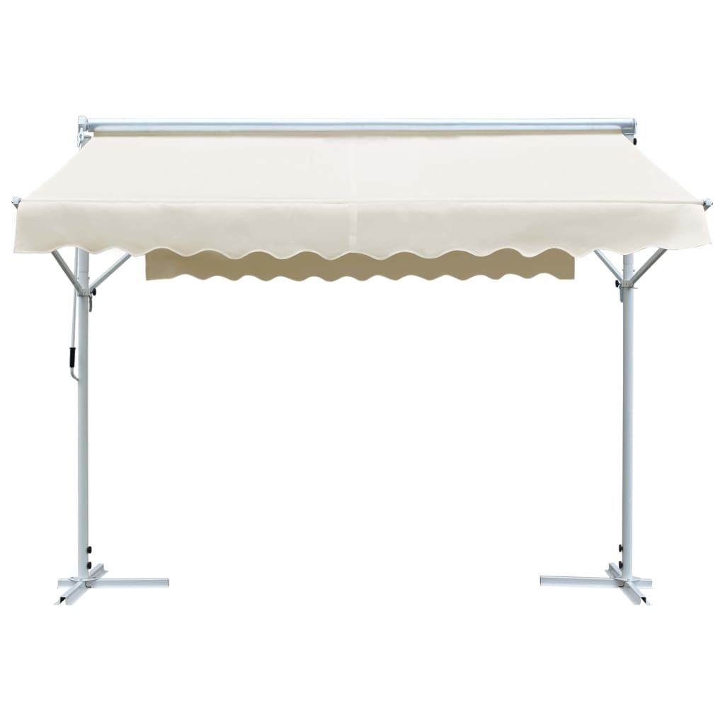 vidaXL Toldo independiente 3x3 m color crema