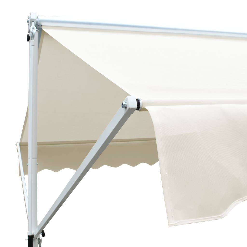 vidaXL Toldo independiente 3x3 m color crema