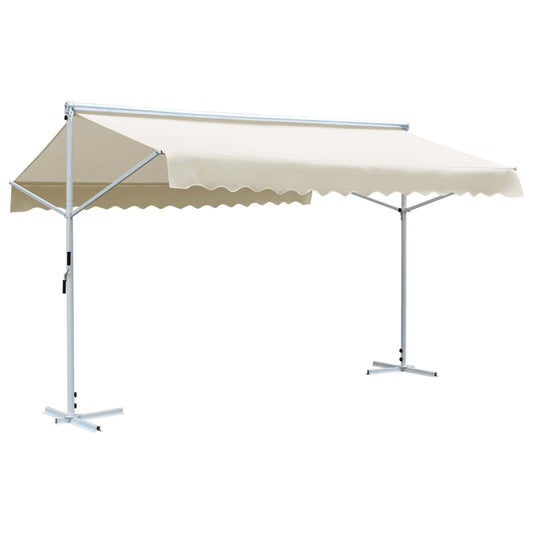 vidaXL Toldo independiente 4x3 m color crema