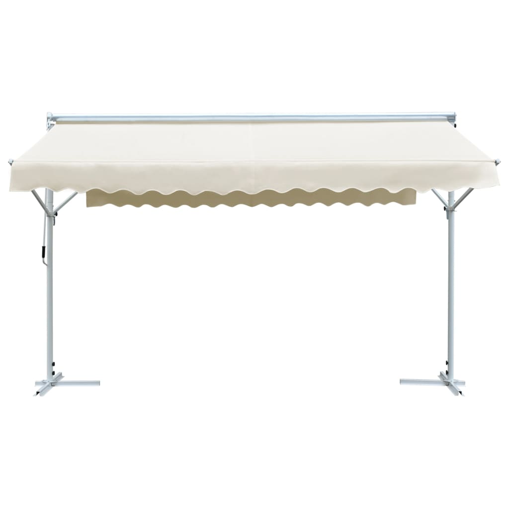 vidaXL Toldo independiente 4x3 m color crema