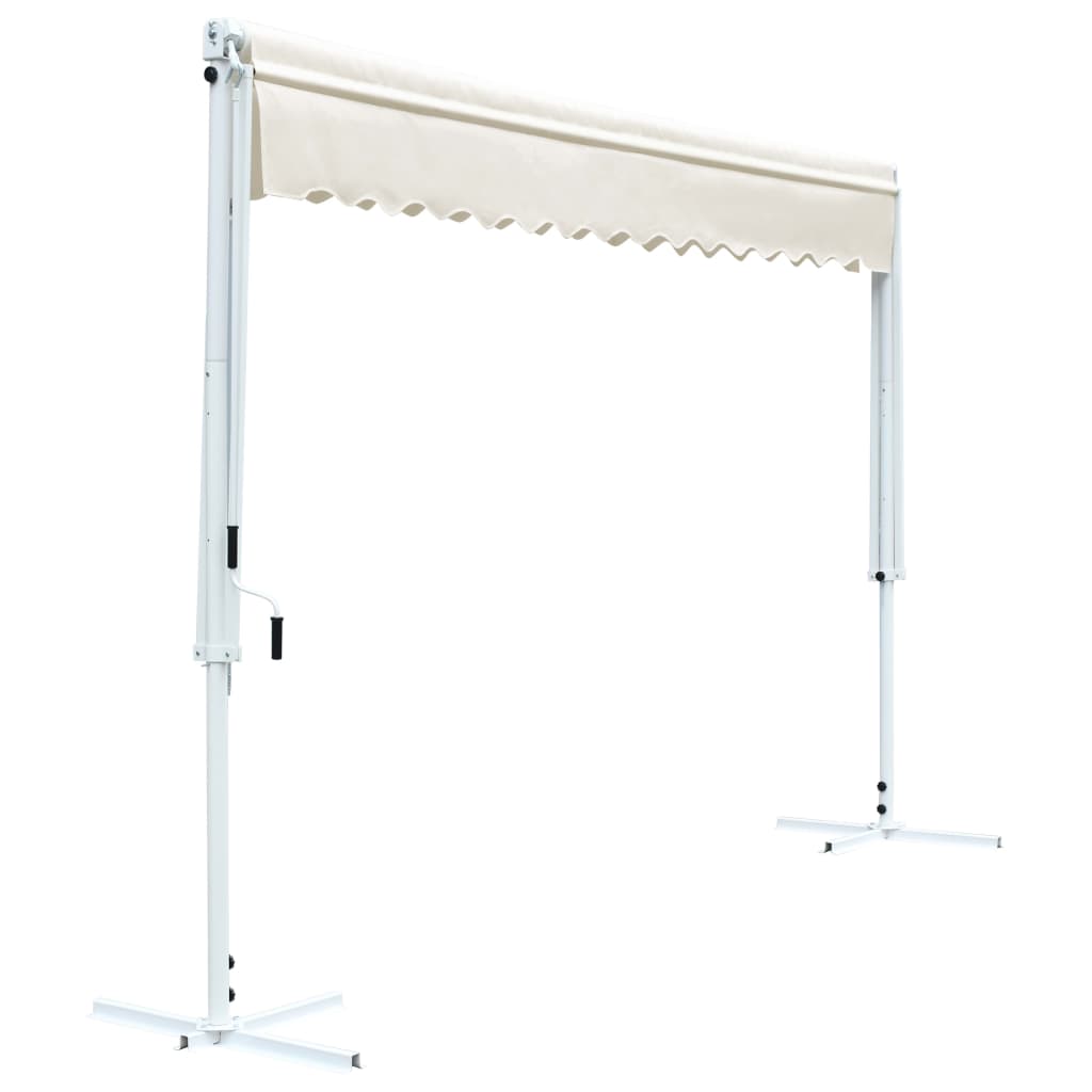 vidaXL Toldo independiente 4x3 m color crema