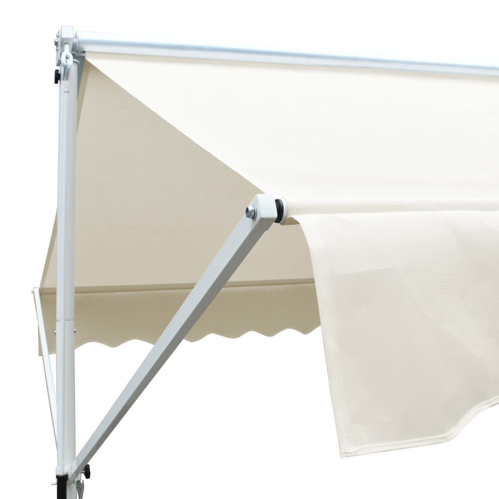 vidaXL Toldo independiente 4x3 m color crema