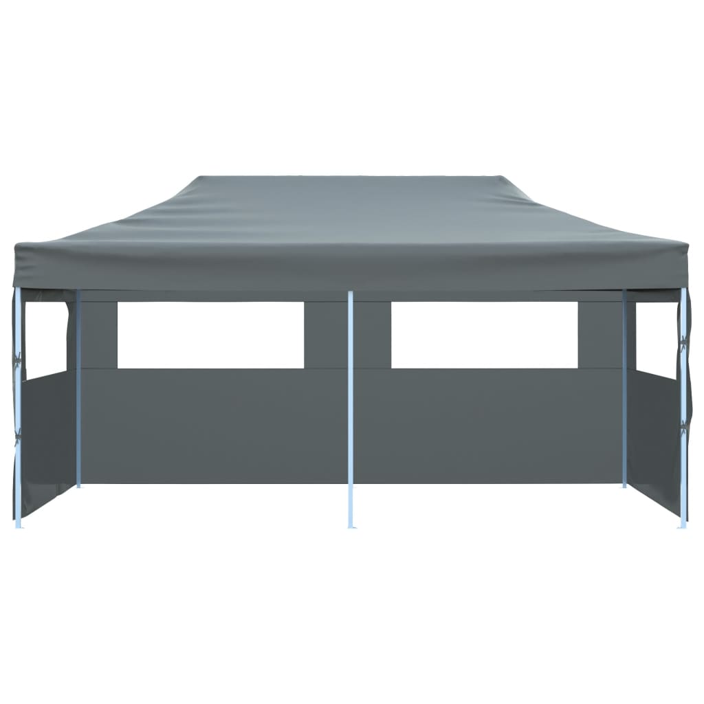 vidaXL Carpa plegable Pop-up con paredes laterales 3x6 m antracita