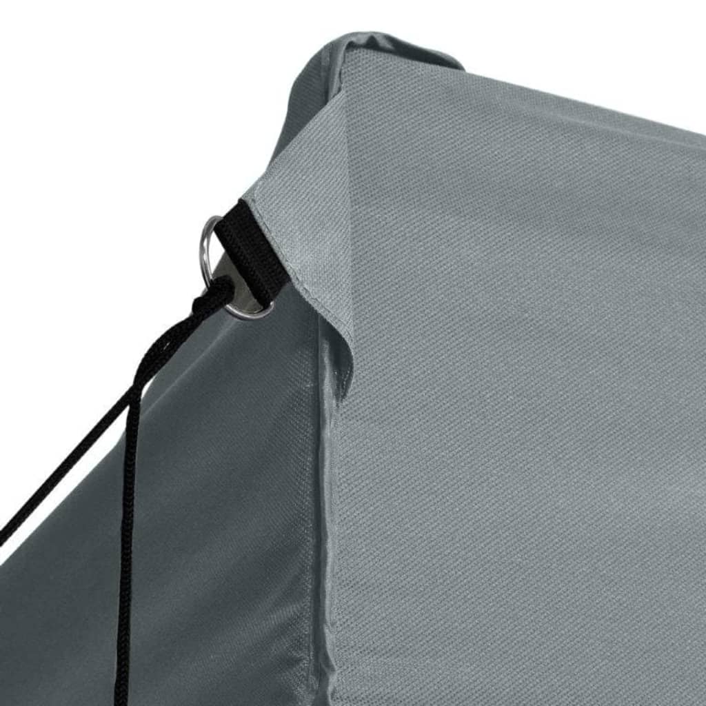 vidaXL Carpa pleglable con 3 paredes 3x4,5 m gris antracita