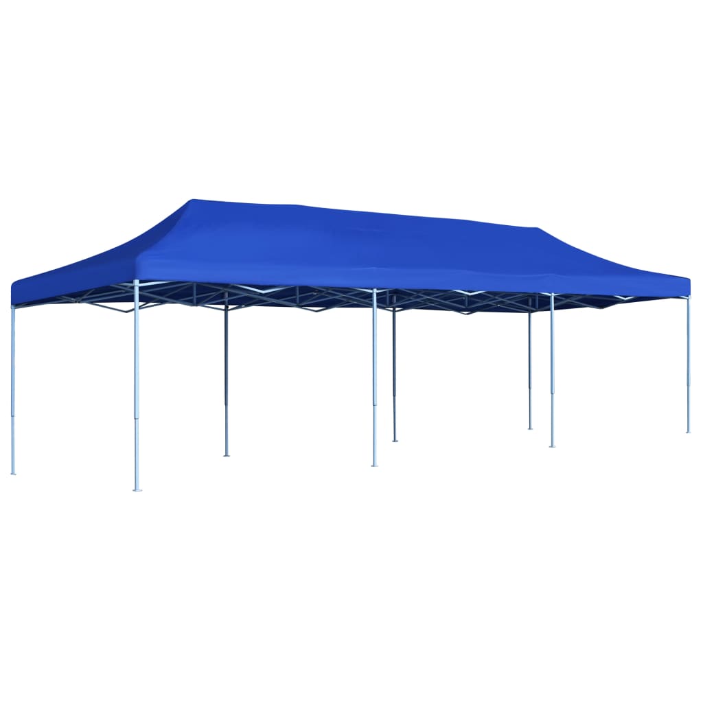 vidaXL Carpa para fiestas pop-up plegable azul 3x9 m