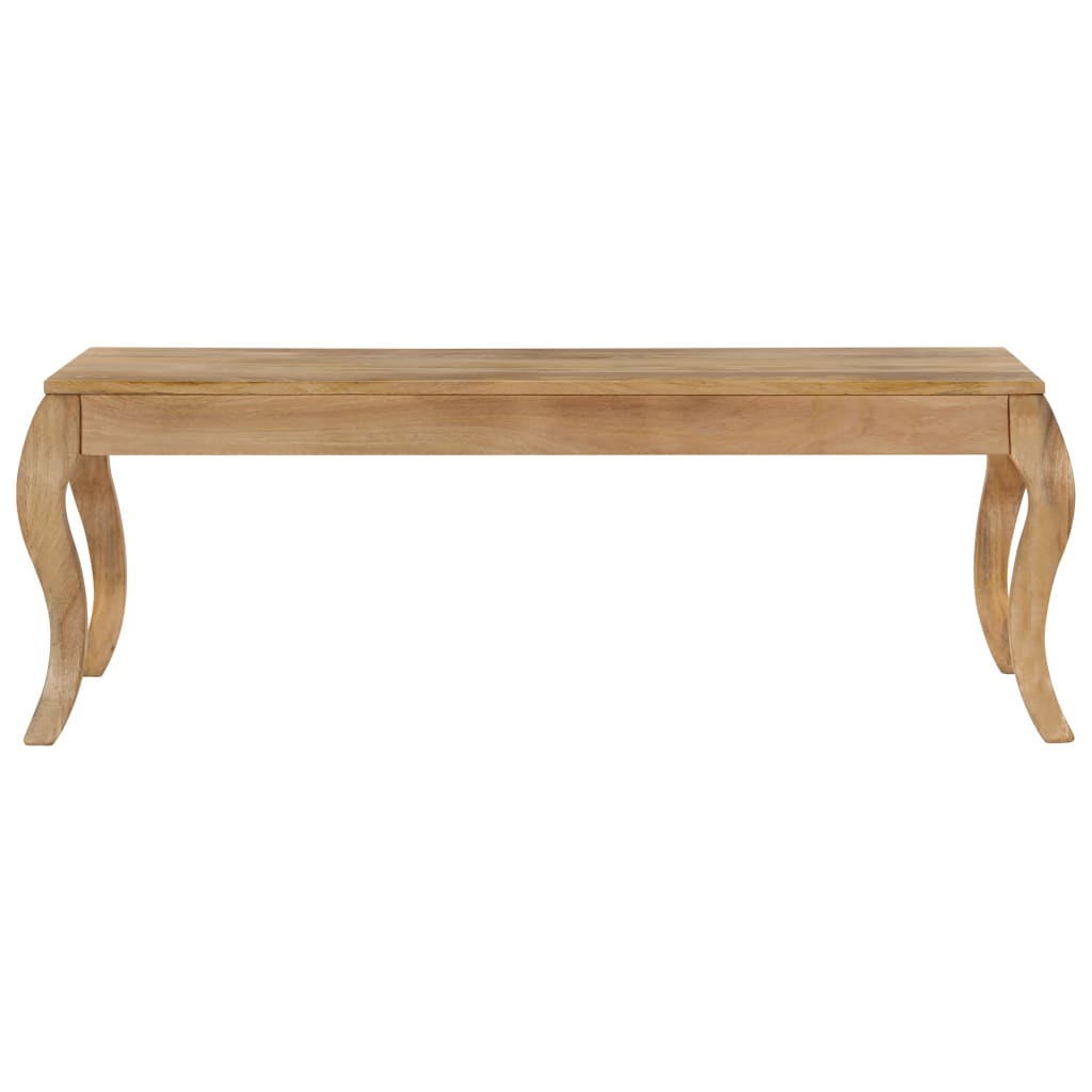 vidaXL Mesa de centro de madera de mango maciza 110x60x40 cm