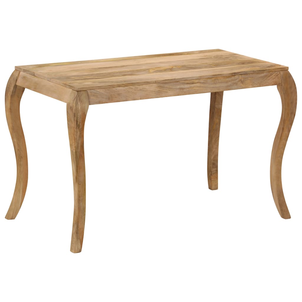 vidaXL Mesa de comedor de madera maciza de mango 118x60x76 cm