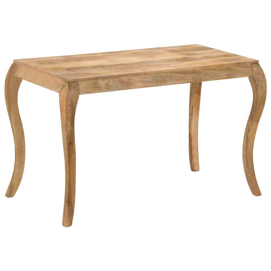 vidaXL Mesa de comedor de madera maciza de mango 118x60x76 cm