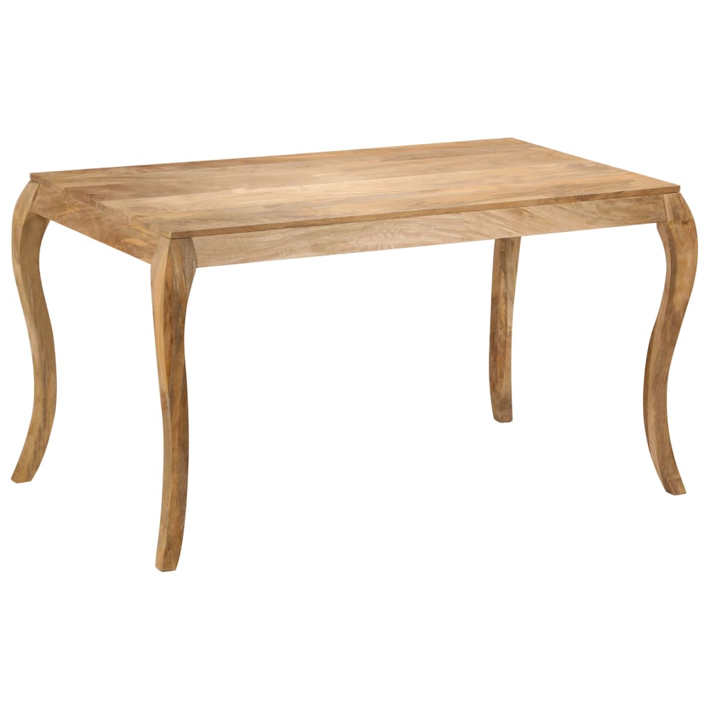 vidaXL Mesa de comedor de madera maciza de mango 135x75x76 cm