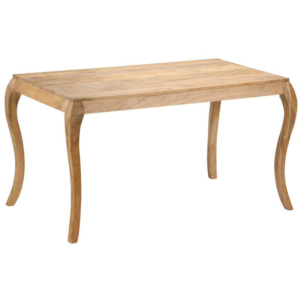 vidaXL Mesa de comedor de madera maciza de mango 135x75x76 cm