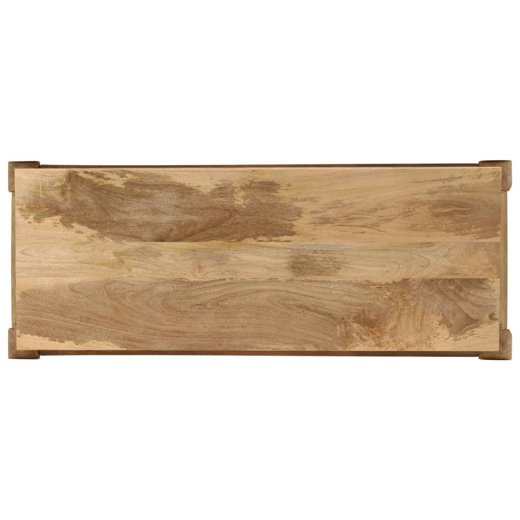 vidaXL Mesa consola de madera maciza de mango 118x38x76 cm