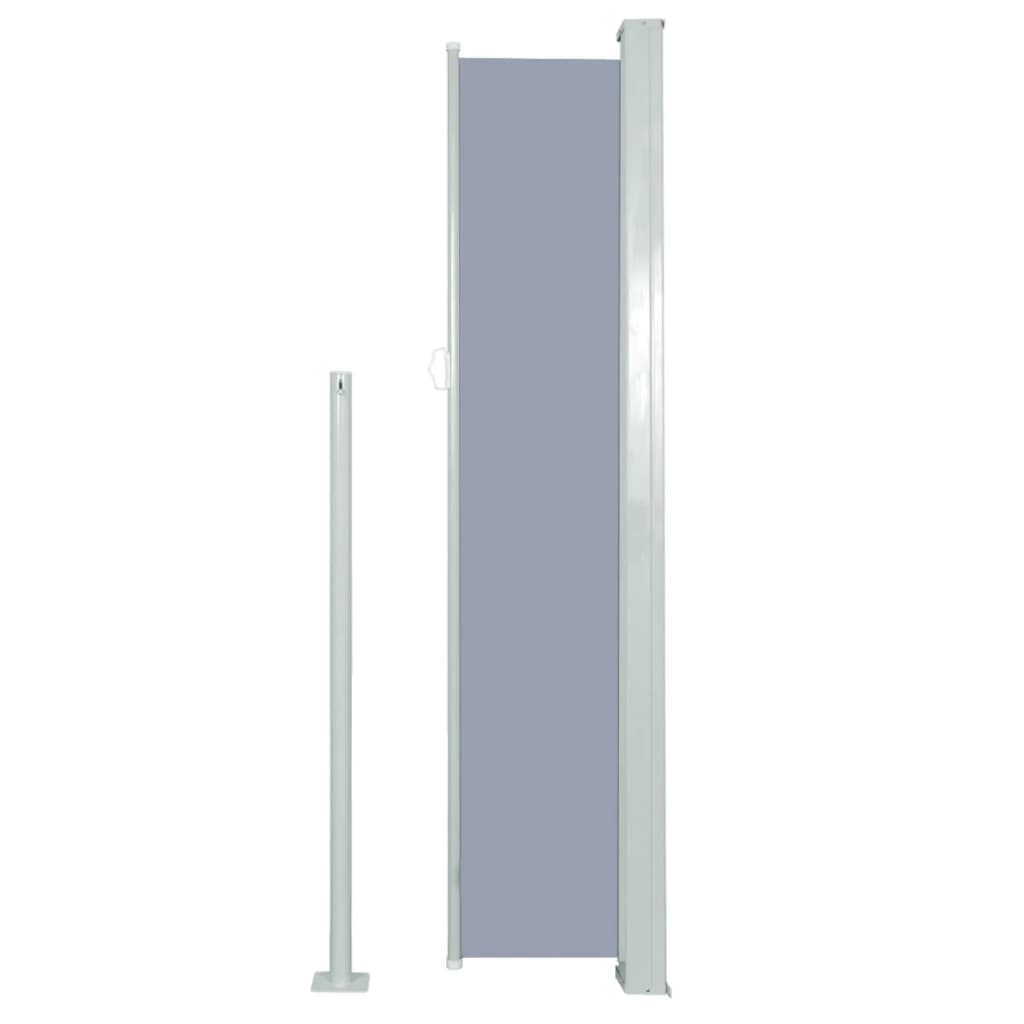 vidaXL Toldo lateral retráctil 160x500 cm gris