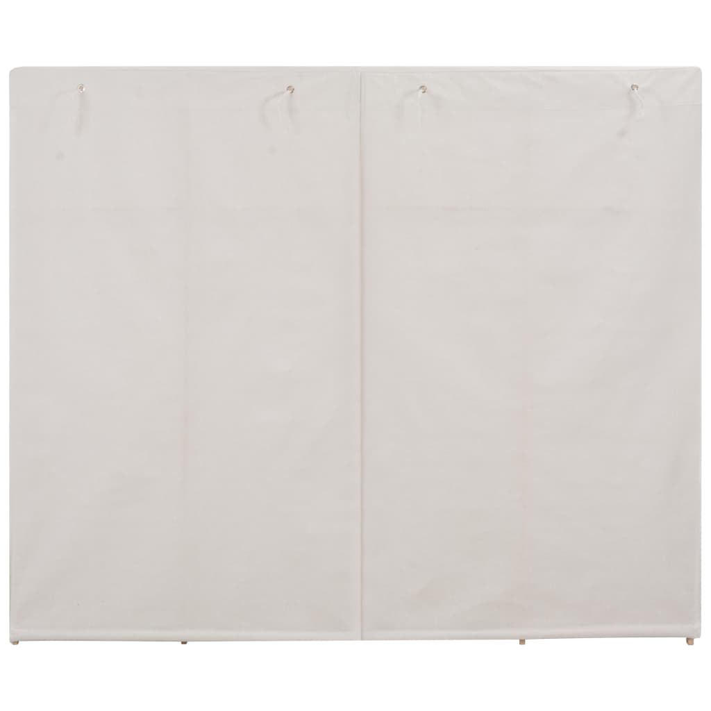 vidaXL Armario de tela blanco 200x40x170 cm