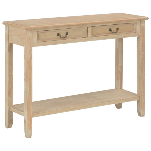 vidaXL Mesa consola de madera 110x35x80 cm