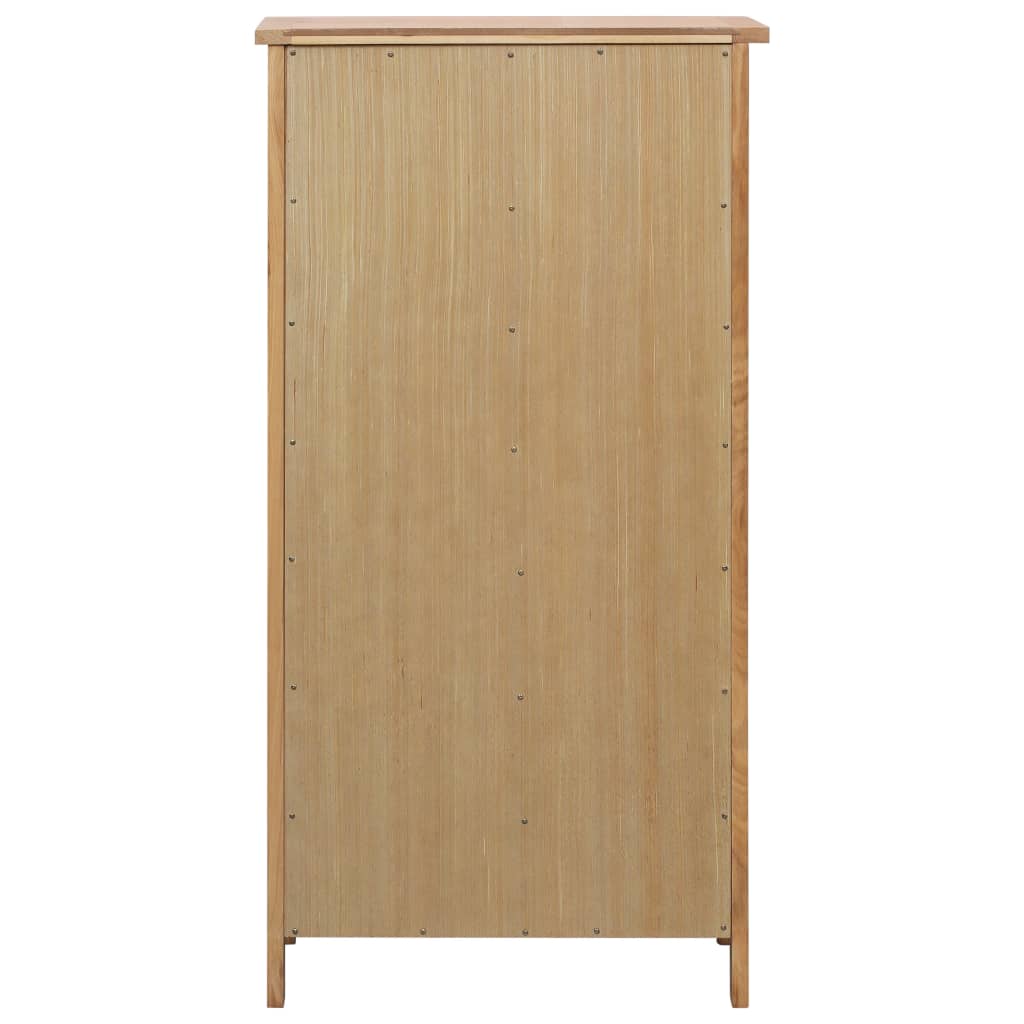 vidaXL Mueble zapatero de madera maciza de roble 76x37x105 cm