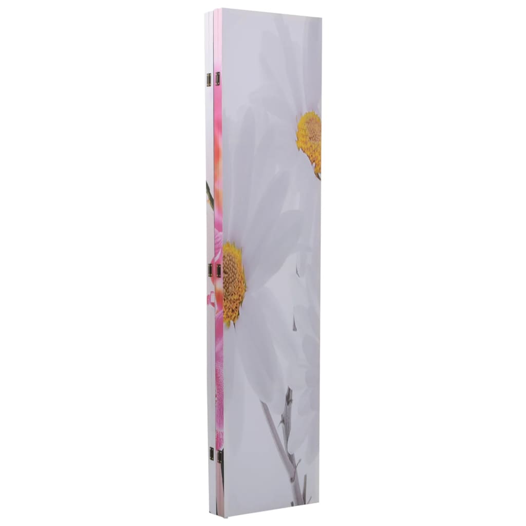 vidaXL Biombo divisor plegable 160x170 cm flores