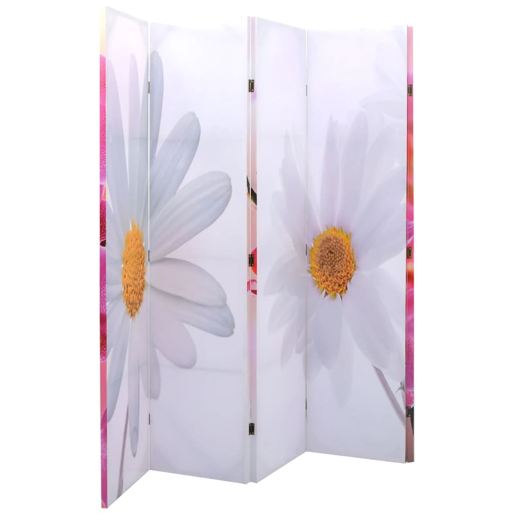 vidaXL Biombo divisor plegable 200x170 cm flores