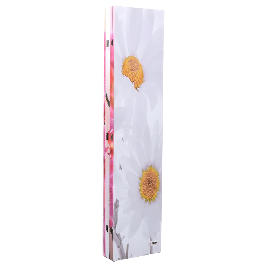 vidaXL Biombo divisor plegable 200x170 cm flores