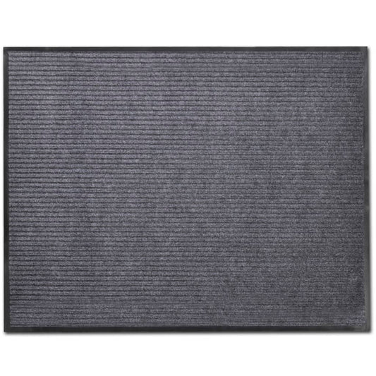 vidaXL Alfombra de entrada PVC gris 120x180 cm