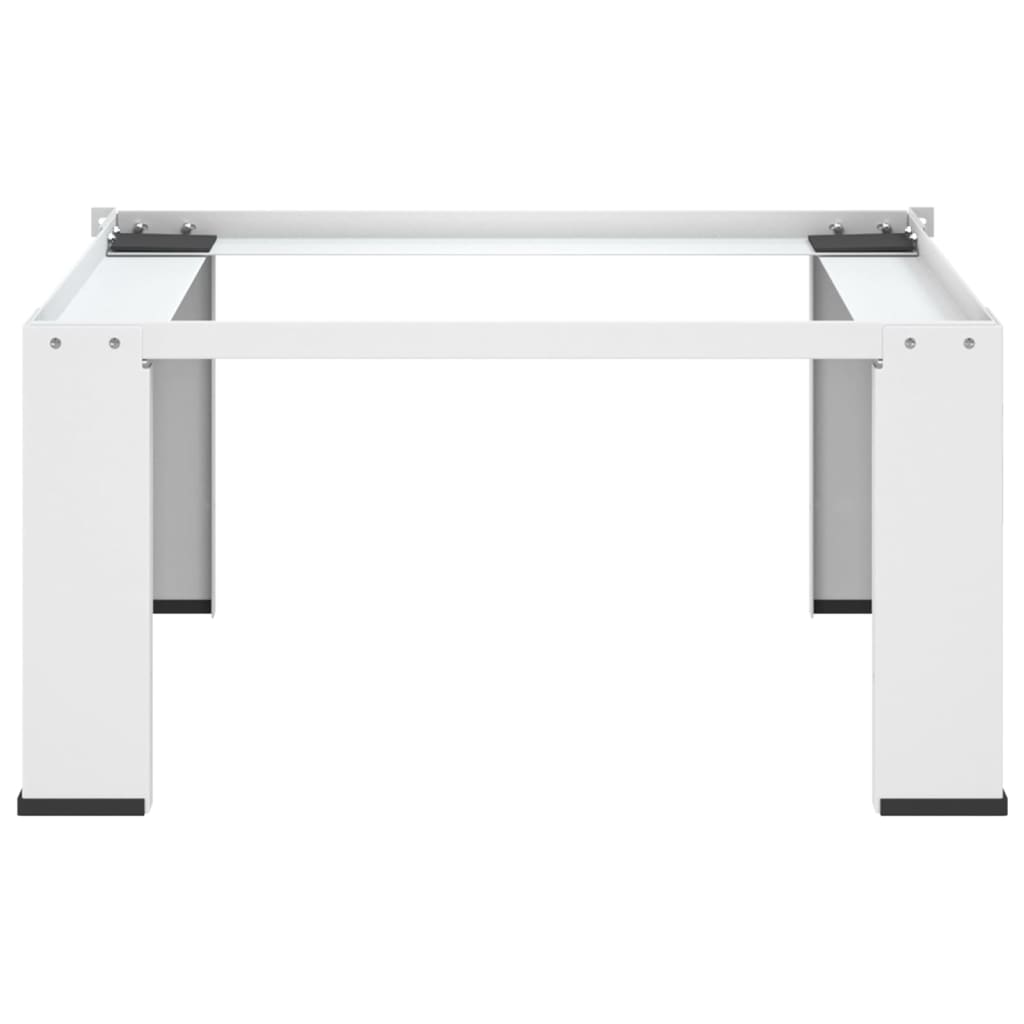 vidaXL Soporte pedestal para lavadora blanco